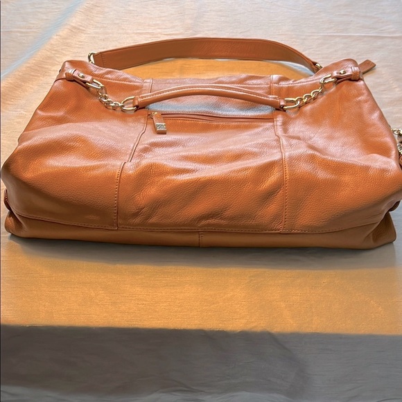 B-Collective by Buxton Elegant Tan Leather Large Hobo Shoulder Bag - Picture 7 of 16